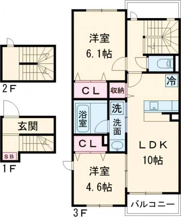 2/2 間取