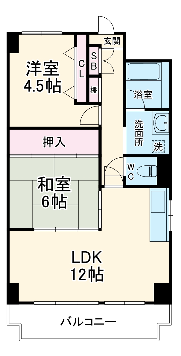 入間市駅前第二ビルの間取り