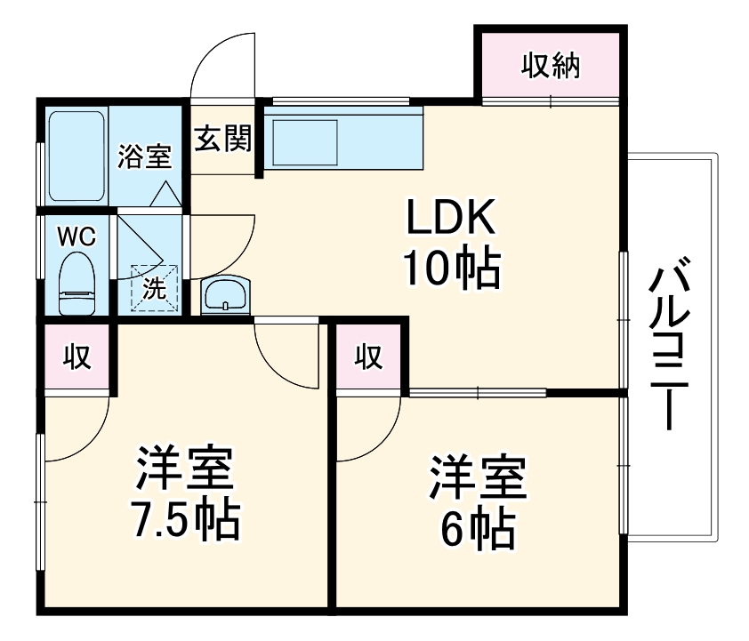 リブステージ岩崎の間取り