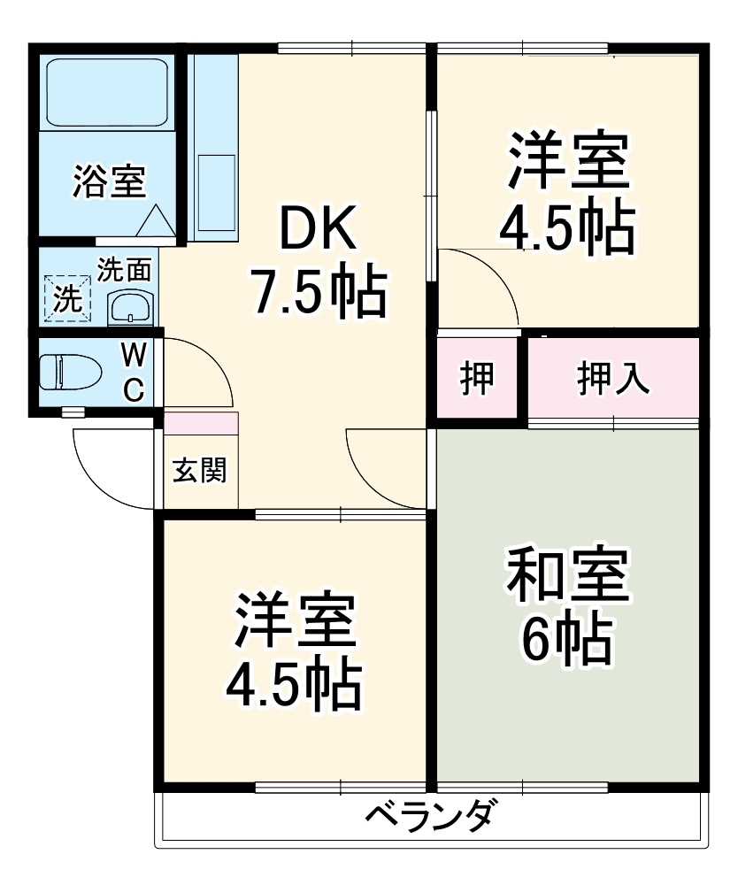 コーポ平澤の間取り