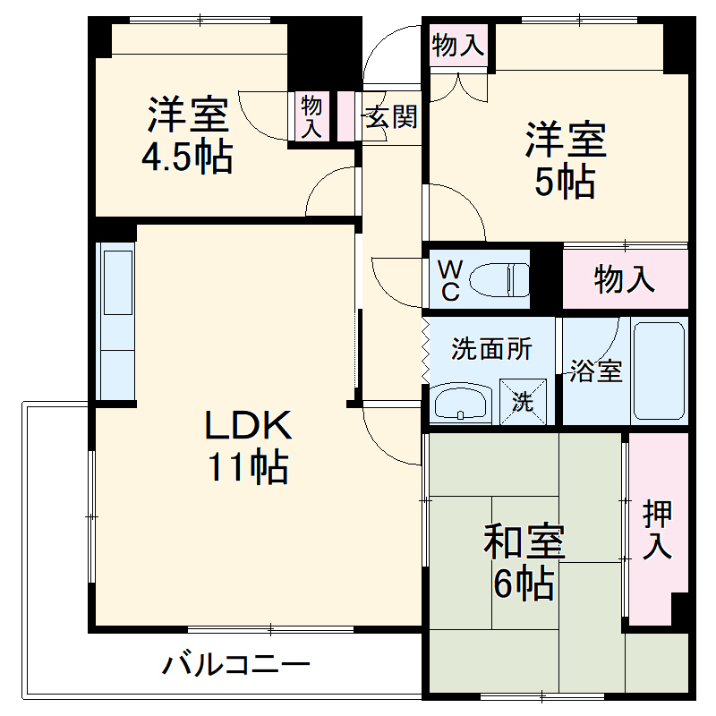 ソレーユ西船橋の間取り