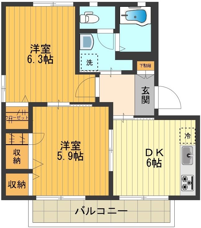 グリーンヴィラの間取り