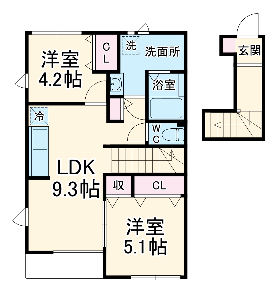 プランドール綱島東の間取り