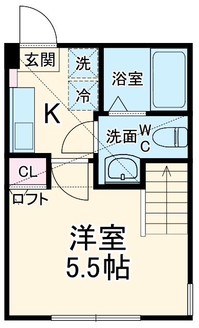 アバーロ淵野辺の間取り
