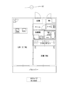 小柳町の完工年月(2024年3月)築の賃貸マンションの間取り