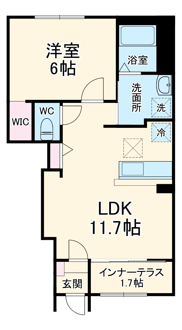 クロワサンスの間取り