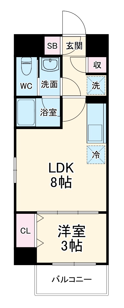 ヴェルデシア名駅南(旧ルネフラッツ名駅南)の間取り