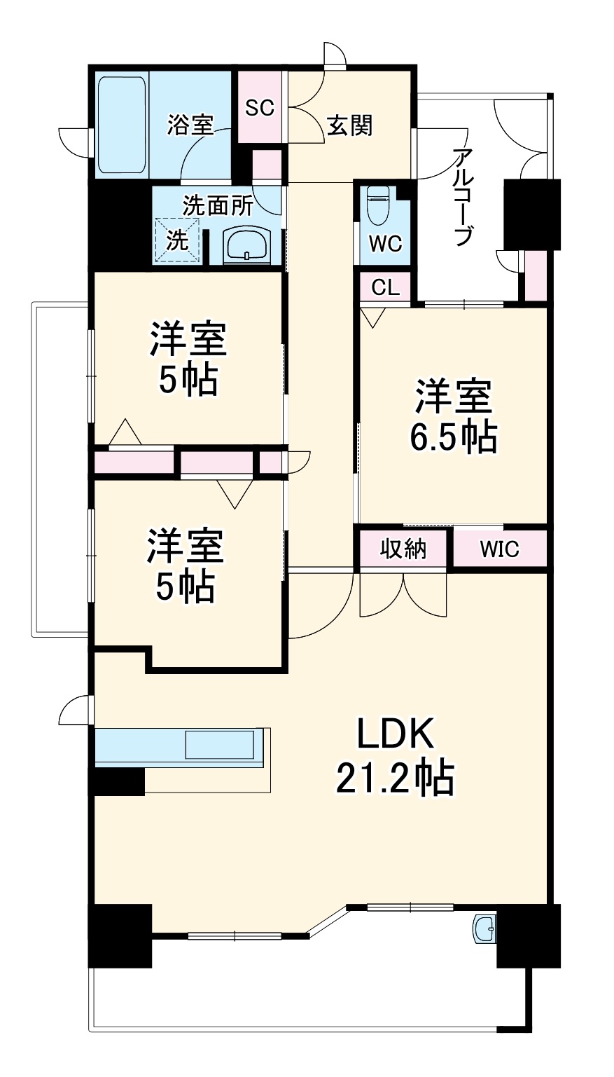 サンシティ岡崎駅西の間取り