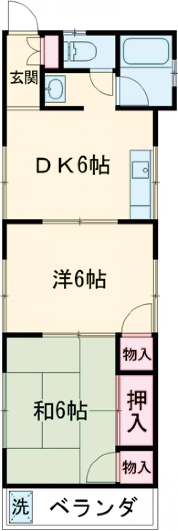 田口第二ハイツの間取り