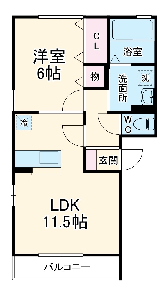 ロイヤルヒル共栄 Ⅰの間取り