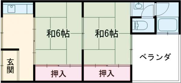 千々川マンションの間取り