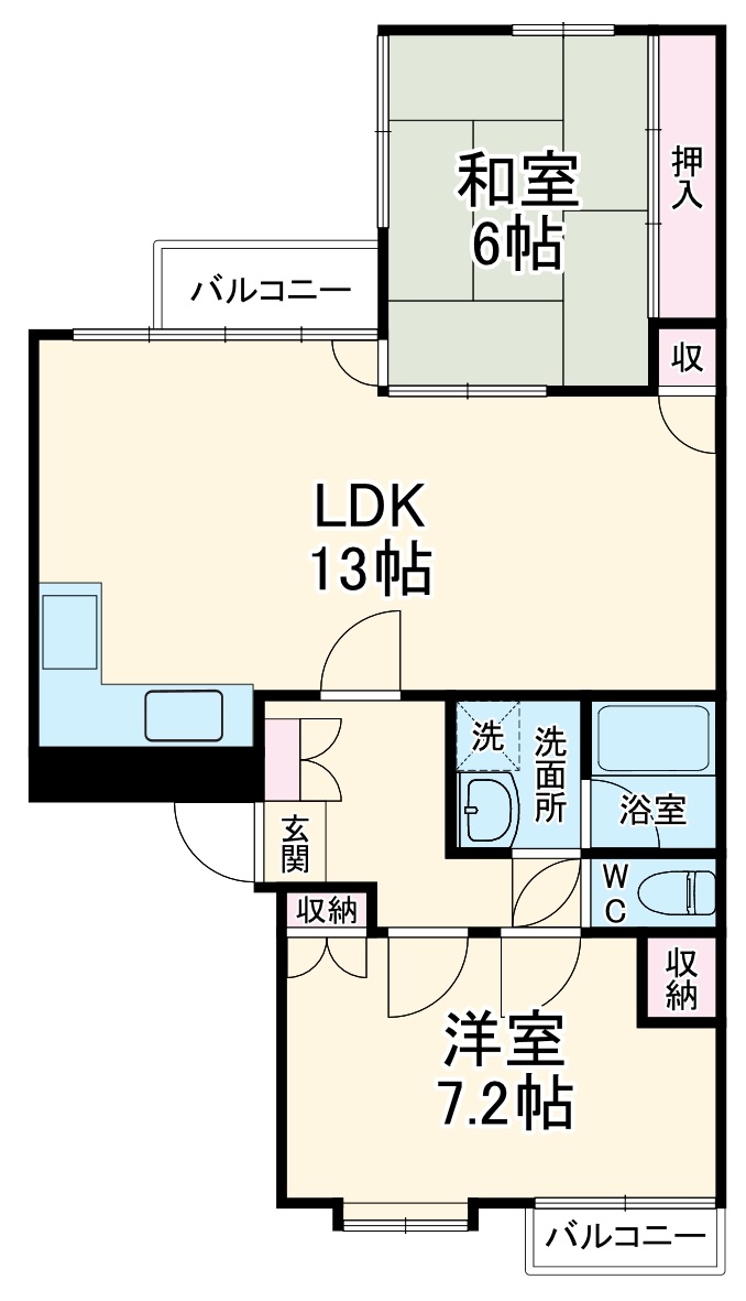 ロイヤル北安東の間取り