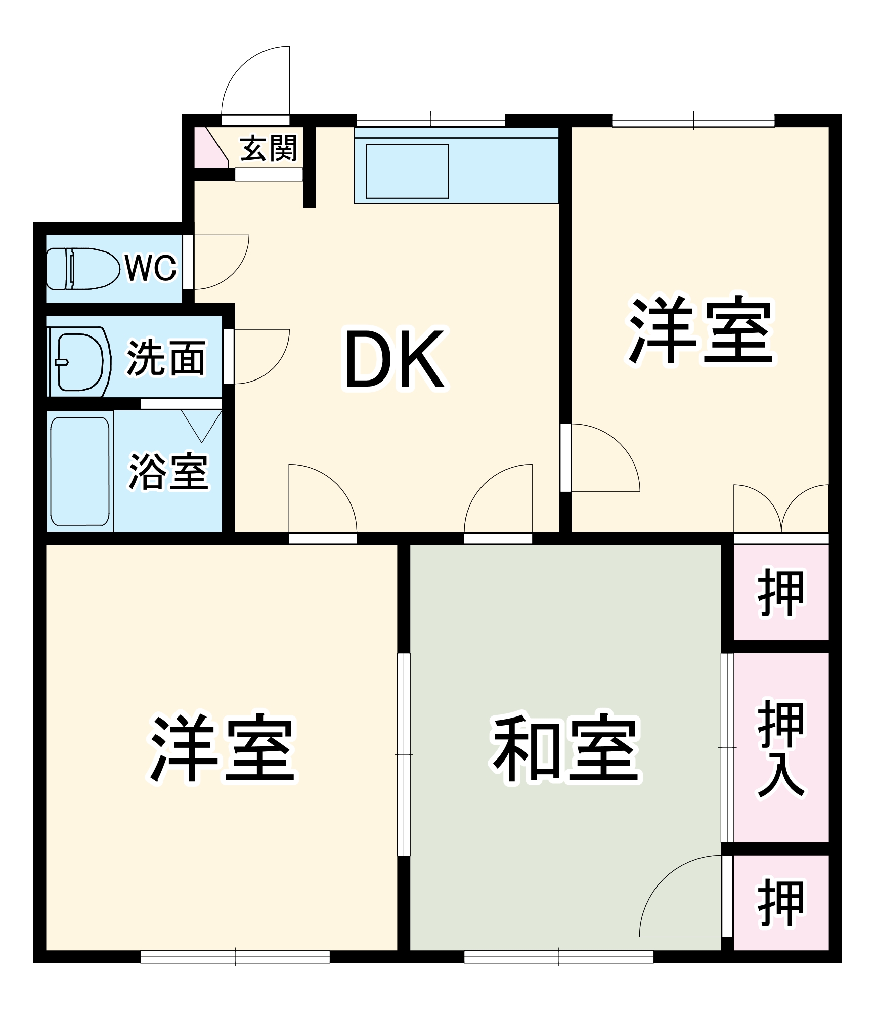 グランビア南の間取り