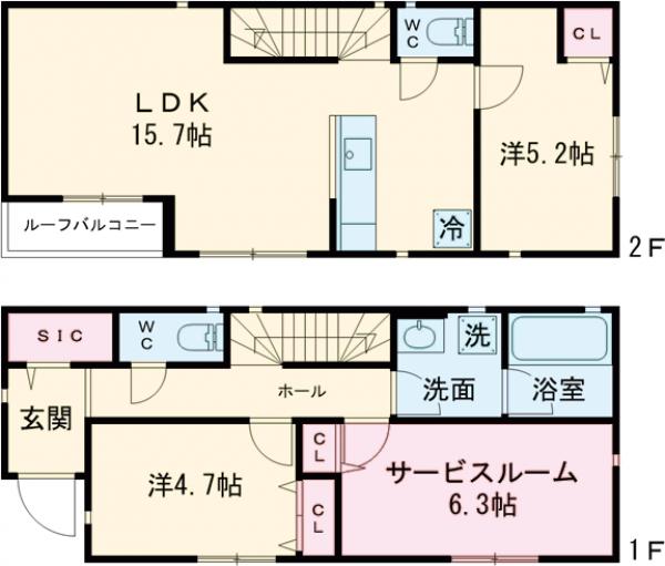 Kolet尾山台南#09の間取り