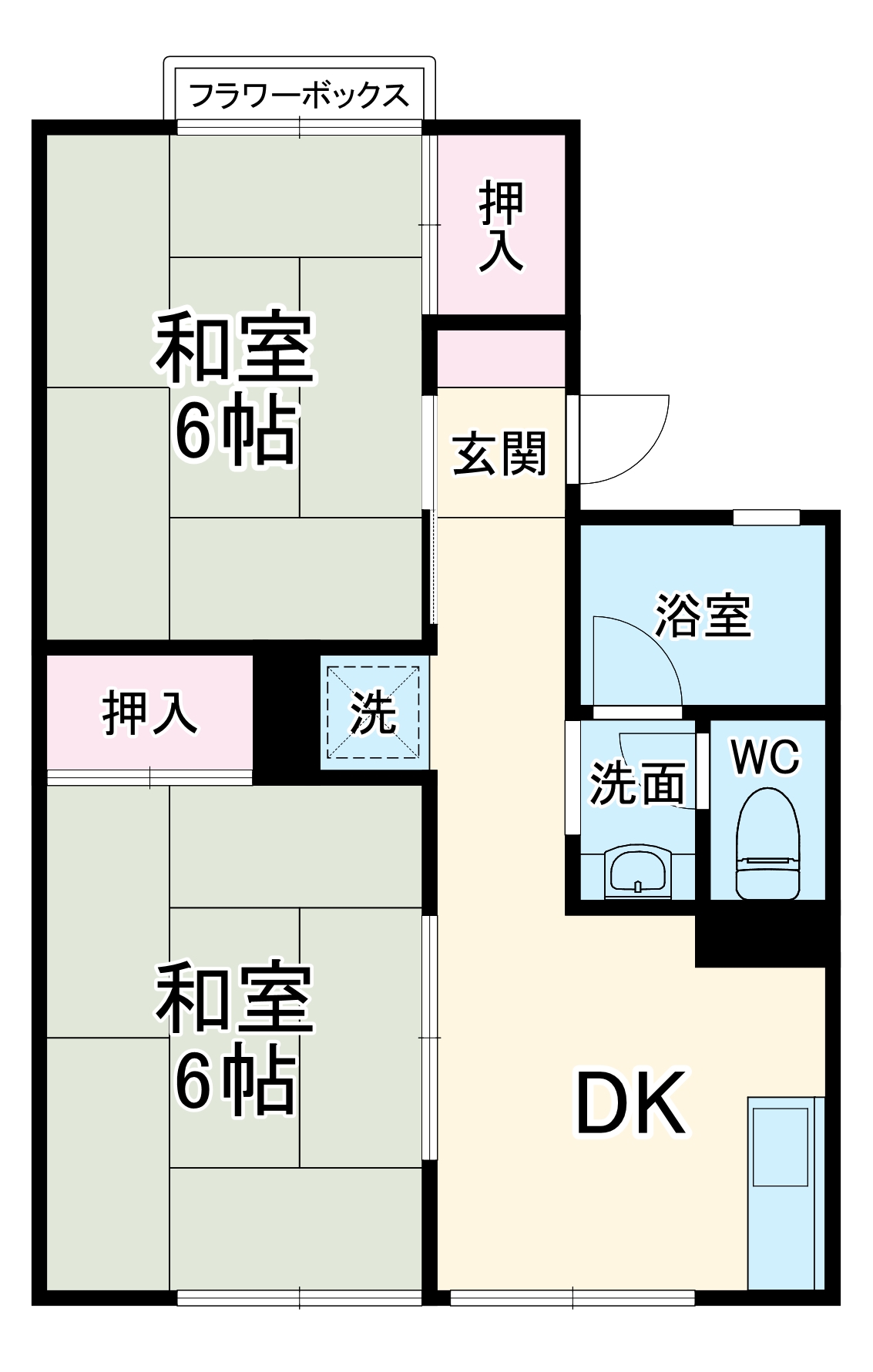 テラスKOの間取り