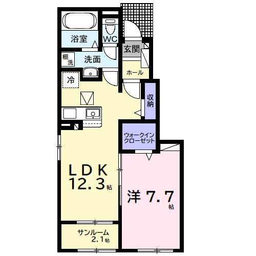 ジリータCの間取り