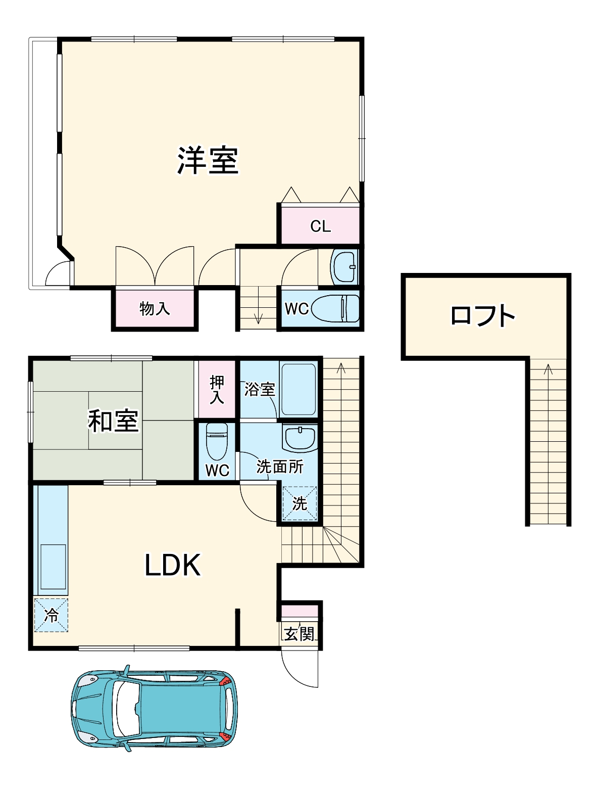 宮井テラスハウスの間取り