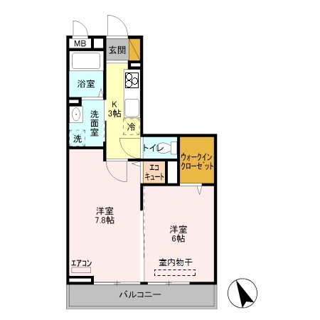 サニークロスZの間取り