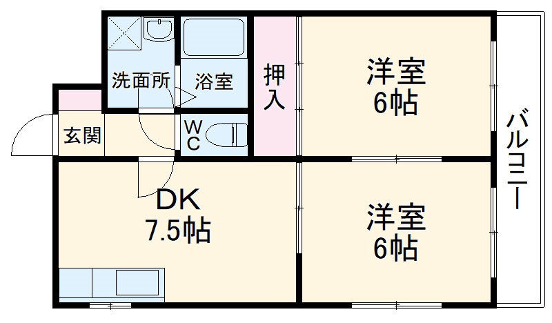 東中山金子ビルの間取り