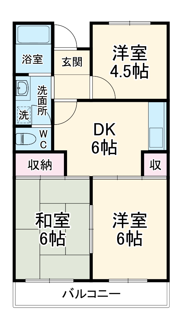 西船グリーンマンションの間取り