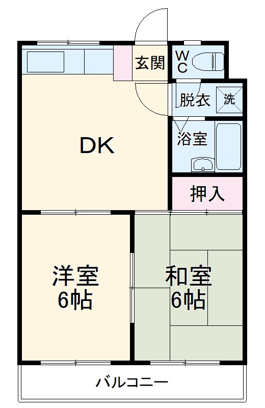 ハイツ河本の間取り