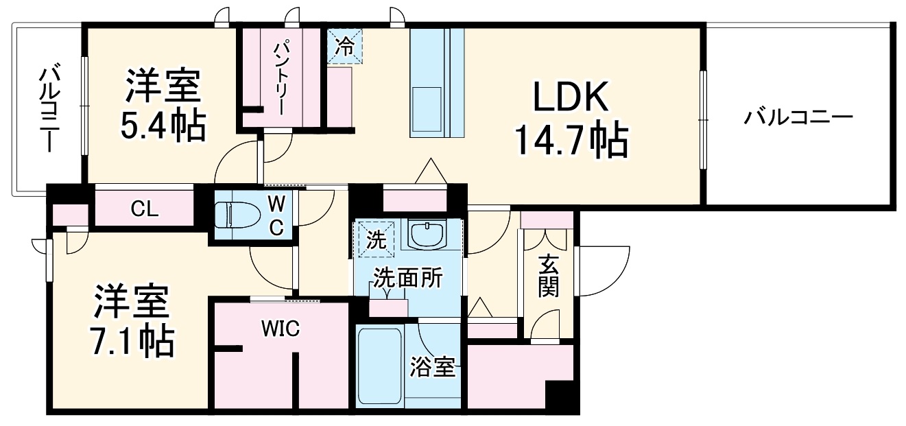 桜橋グランデの間取り