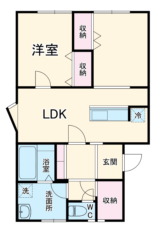 マンション桃の里の間取り