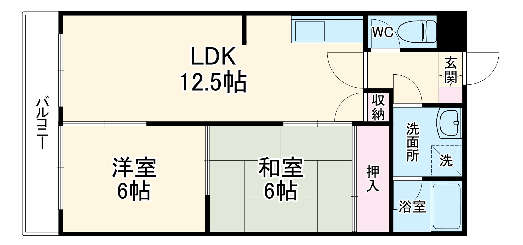 レジデンス領下の間取り