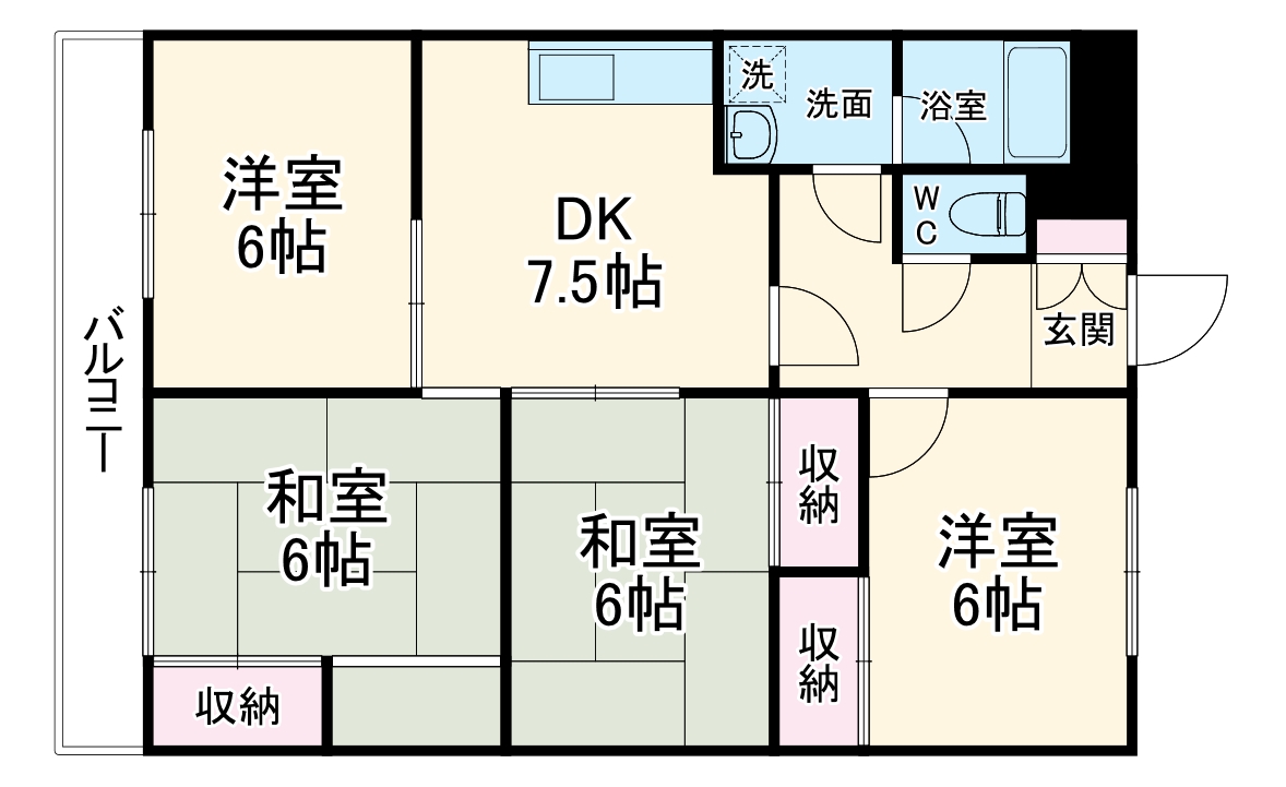 レジデンス領下の間取り