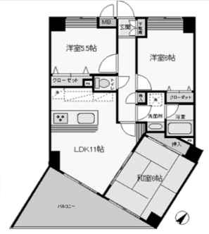 ボヌールの間取り