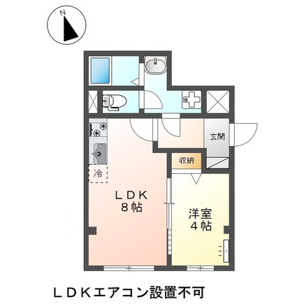 アンジュ オー(Ange eau)の間取り