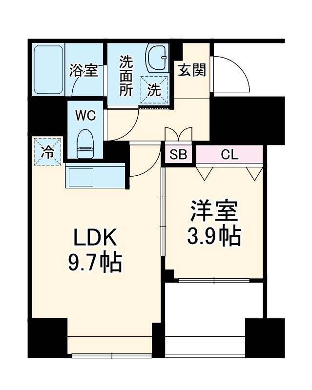 メインステージ横濱真金町の間取り