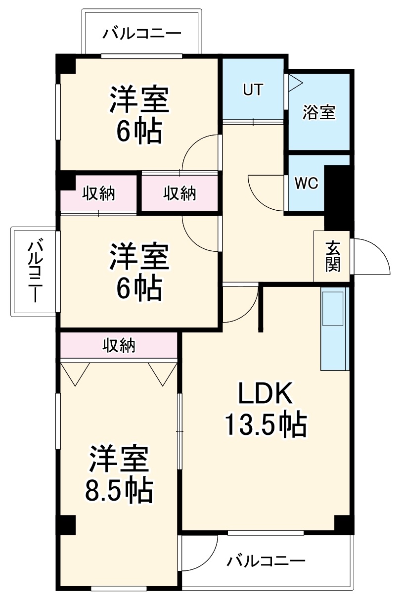 M・エコーの間取り