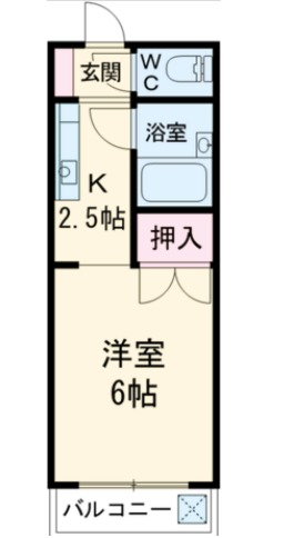 フラット犬山の間取り