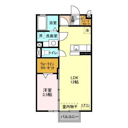 エスポワールつくばの間取り