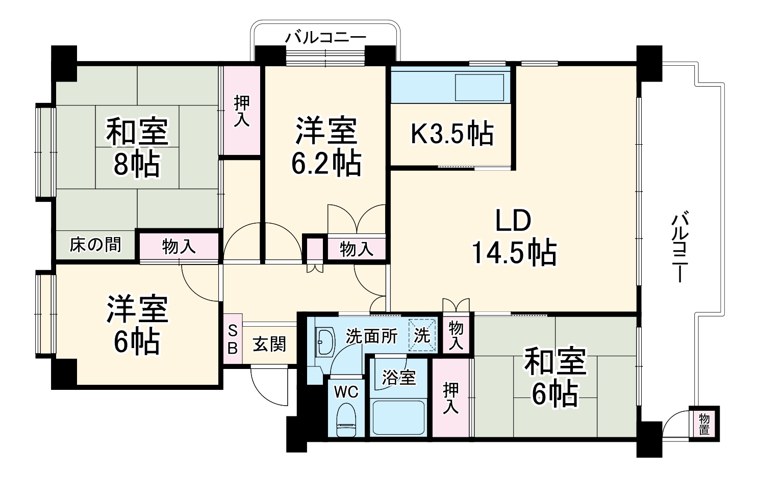 東急ドエル市ヶ尾アネックスの間取り