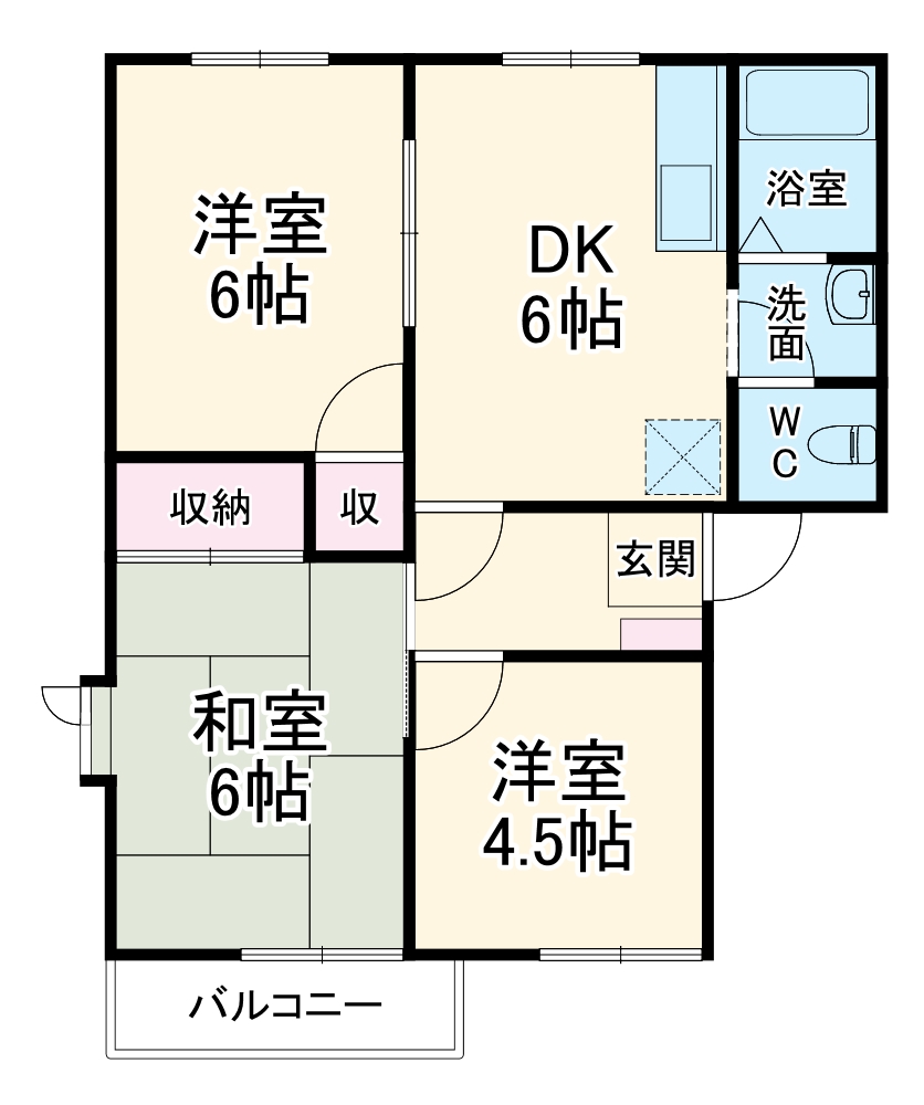 パストラルBの間取り
