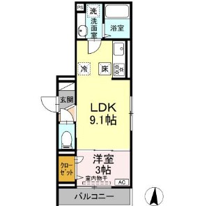 D Paina 新羽町の間取り