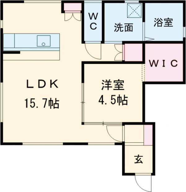 陽東メゾネットVの間取り