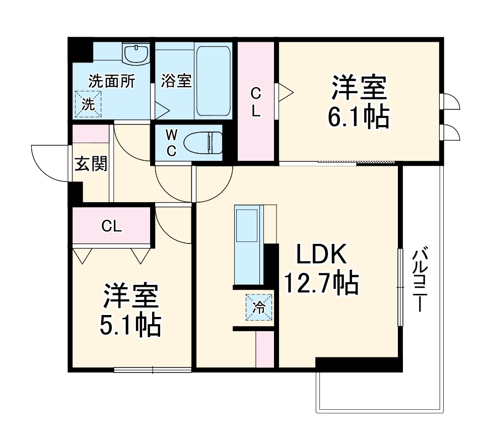 エクレールの間取り