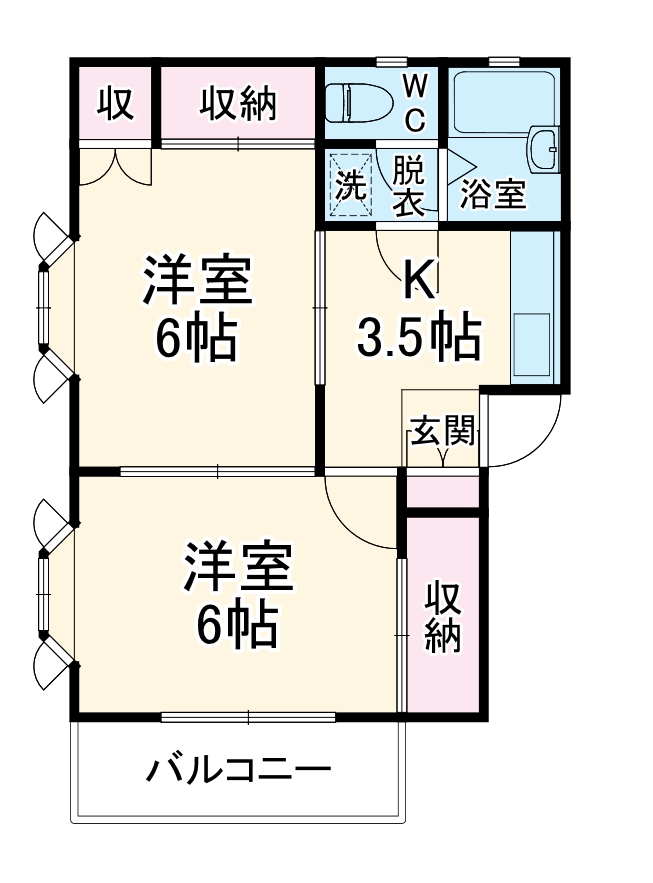 ファミリアハイツ立川の間取り