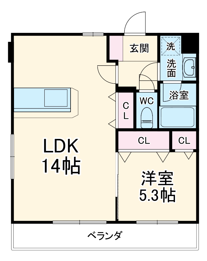 ワンピースの間取り