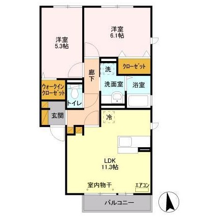 プリマベーラⅡの間取り