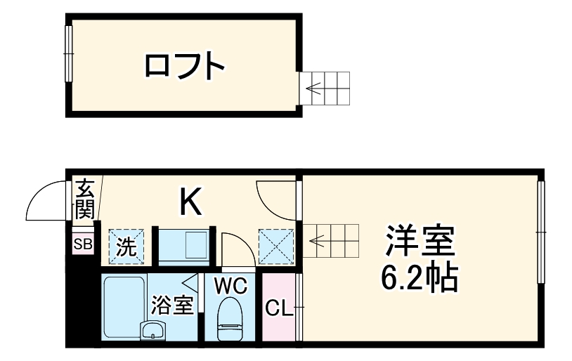 レオパレスTS中村の間取り