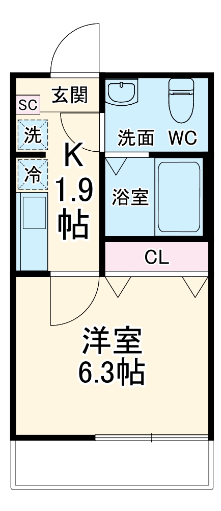 キャメル南古谷駅前通C棟の間取り