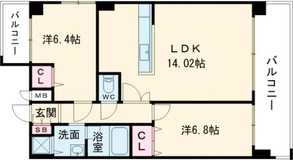 レキシントン・スクエア白金の間取り