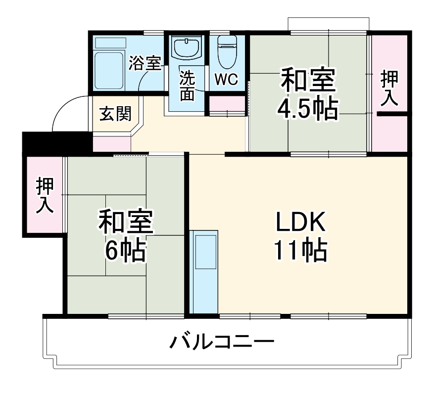 コーポ瀬尾の間取り