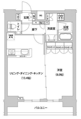 メトロステージ上野の間取り