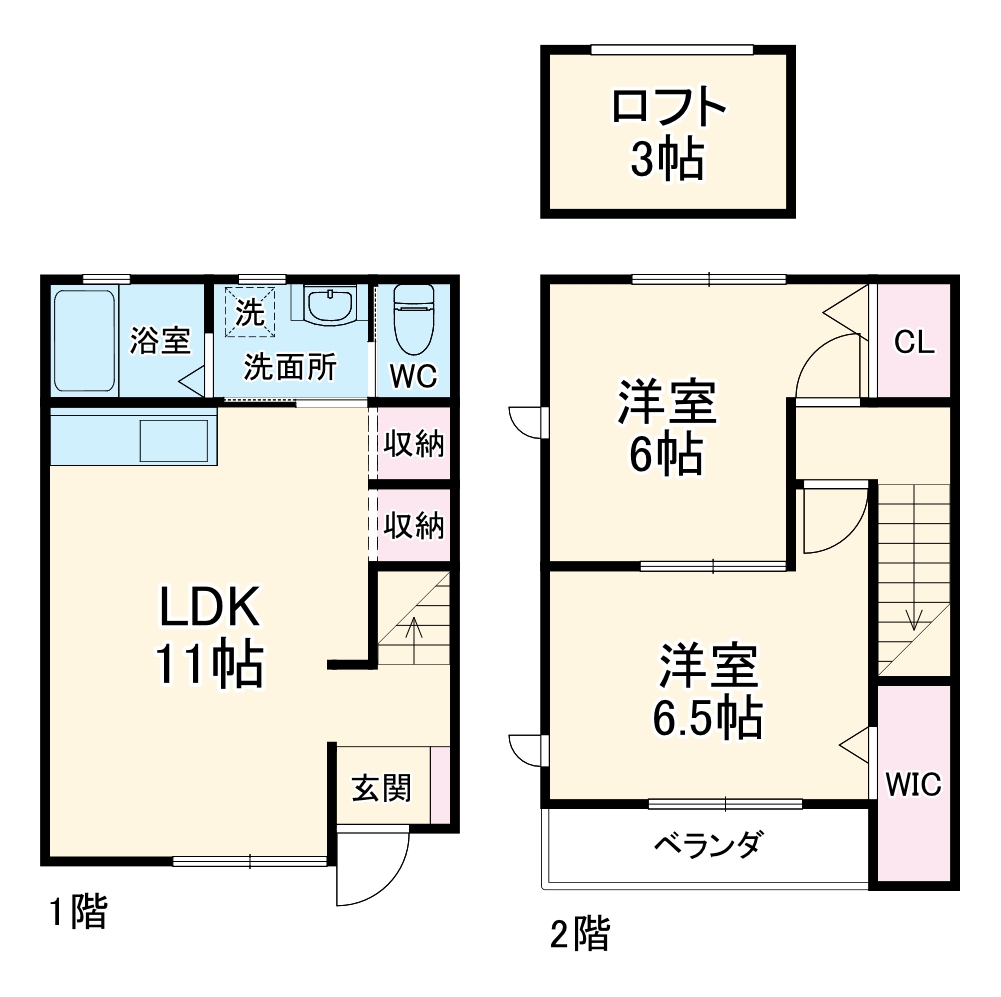 ボヌール開発の間取り