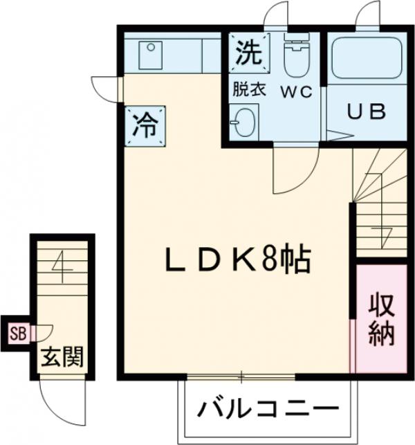 タウンカテッジ鹿骨の間取り
